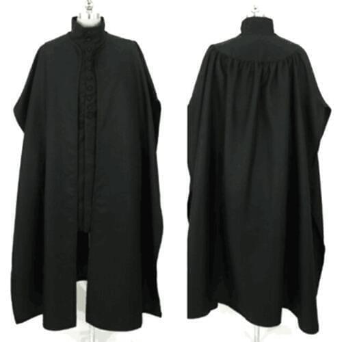 Severus Snape Cos Set Wizard School Teacher Professor Snape Cos Cloak Long Jacket Set Man Medieval Gothic Costume Halloween