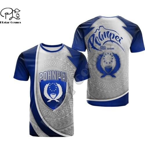 PLstar Cosmos Summer Newfashion Tattoo POHNPEI Tribal Culture PolynesianT-SHIRT Men/Women Casual Short Sleeve O-Neck Tee Tops Q1