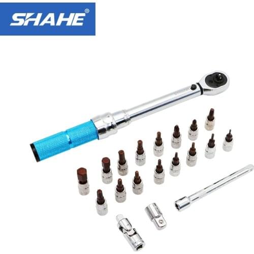Ratchet Wrench Set Universal wrench 1/4'' 5-25N.m Bicycle Repair Tools Kit Set Ratchet Mechanical Torque Spanner Tool Set
