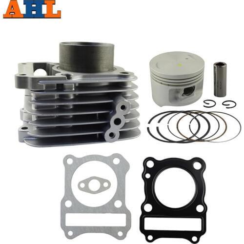 AHL Bore 57mm Motorcycle Cylinder REBUILD Kit For SUZUKI GZ125 GZ 125 Air Cylinder Block & Piston Kit & Head Gasket Kit