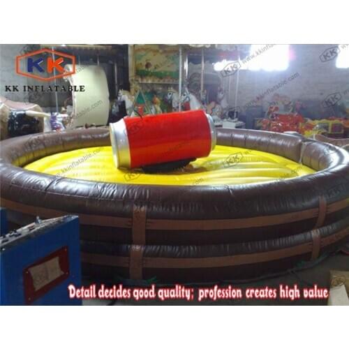 Rodeo Spining Giant Drinks Can Hire mechanical bull Custom Rodeo Bull Hire