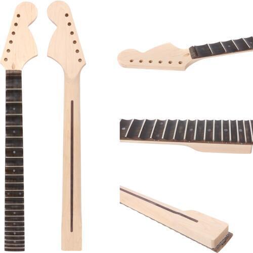 Diy 22Fret 25.5"inch Groove Electric Guitar Neck Canada maple+Rosewood fingerboard Unfinished