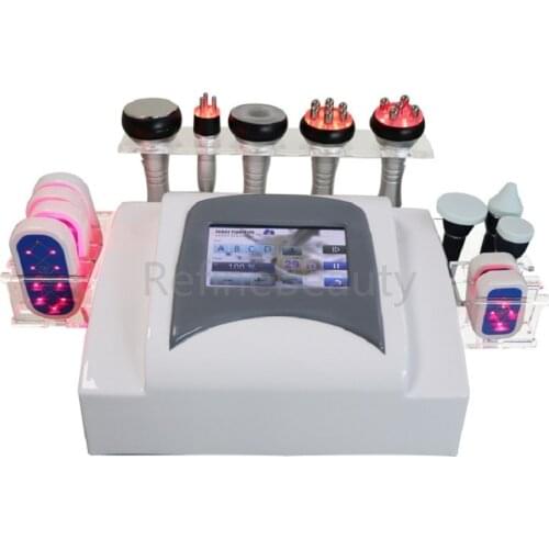 Ultrasound 9 in 1 Skin Lifting Vaccum Dissolve Fat Cavitation Lipo Laser Tightening Slimming Machine