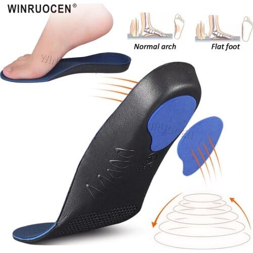 High Quality Flat Foot Orthopedic Insoles For Shoes Soles Inserts Arch Support Corrector Men Women Shoe Pad Eva Sports Insoles