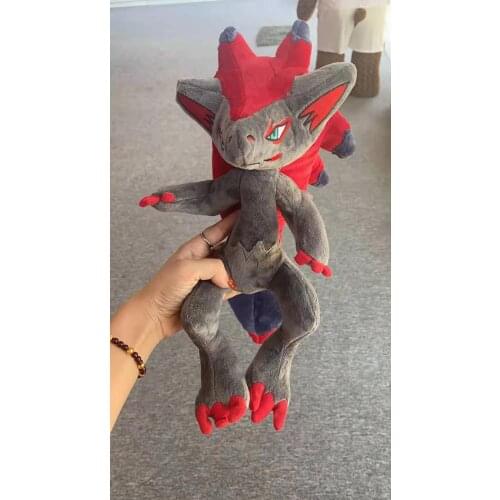 Japan Game Pokemen Game Characters Zoroark plush toys Game Soft Stuffed dolls Childrens Birthday Gifts