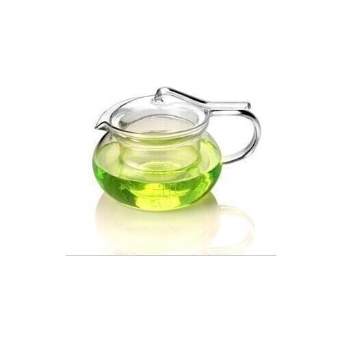 1PC hot selling heat resistant glass flower pressure teapot 500ml OL 0007