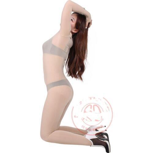 1PCS Ice Silk Full Body Bodysuit Pantyhose Catsuit Sexy Pantyhose Erotic Lingerie For Women Club Dance Wear HighQuality FX85