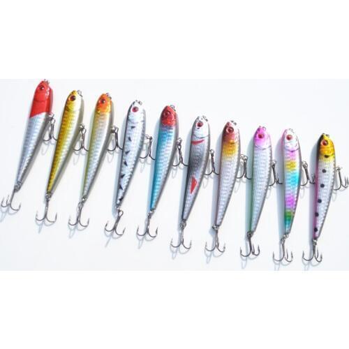 1 Pieces Hot Sale Fishing Topwater Lure Pencil Hard Bait Artificial Lures 90mm 9.5g