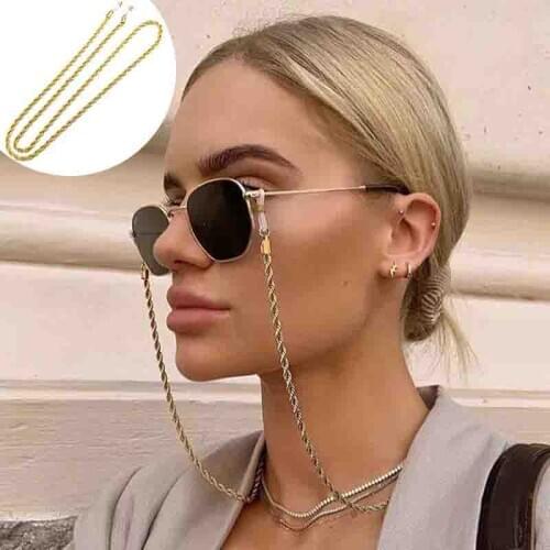 2020 Chic Sunglasses Chains Necklace Crystal Beadeds Eyeglass Cords Holder Non-slip Reading Glasses Retainer Lanyard Strap
