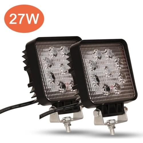 27W LED work light for car 9 led 6000k 2200lm Application Automobile Motorcycle Off-road Vehicle Truck Forklift Boat