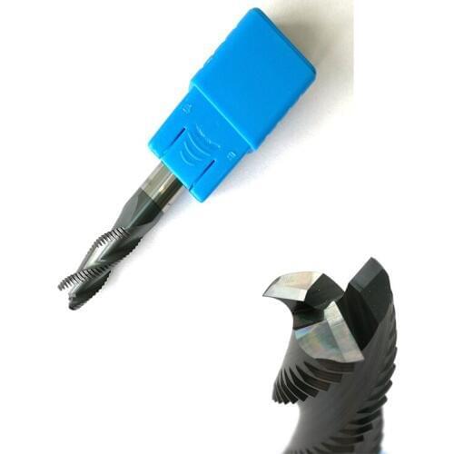 4mm hrc55 D4*11*D4*50 3 Flutes Roughing end mill Spiral Bit Milling Tools CNC Endmills Router bits