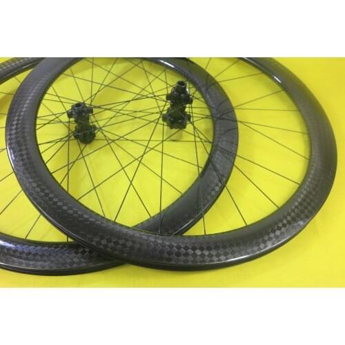 700C 50mm clincher 50H carbon road disc cyclo-cross wheelset 25mm width Powerway CT31 center lock hubs 24H tubeless compatible