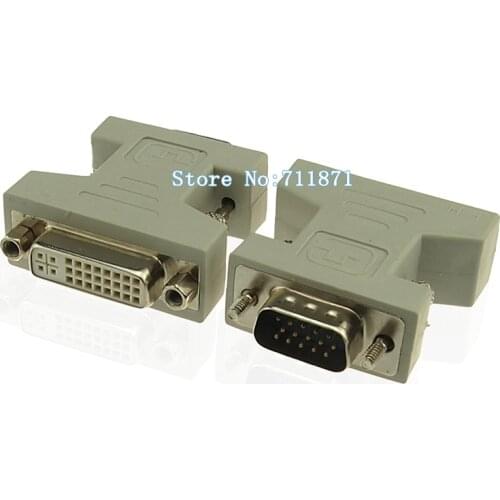 DVI 24+5 Female to VGA 15P Male Adapter DVI-I Female to D-Sub Male Connector DVI VGA Converter DVI connect VGA devices