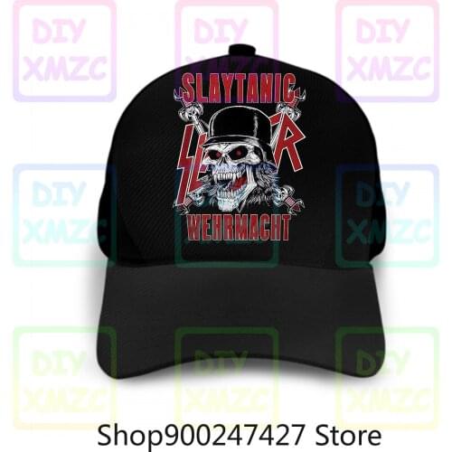 Slayer Slaytanic Wehrmacht Baseball Cap Vintage Metal Band Music Hats