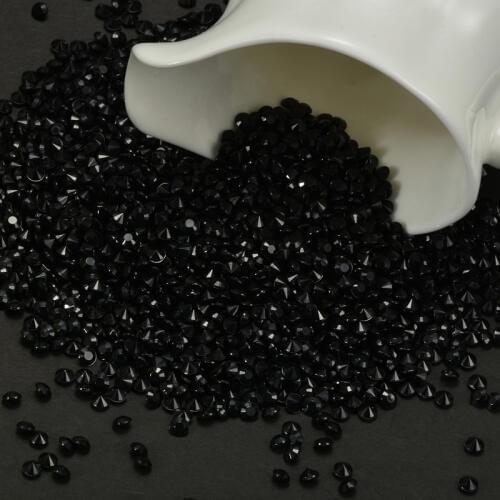 2000pcs 4.5mm Black Acrylic Diamond For Wedding Decoration Party Supplies Marrage Confetti Table Scatter