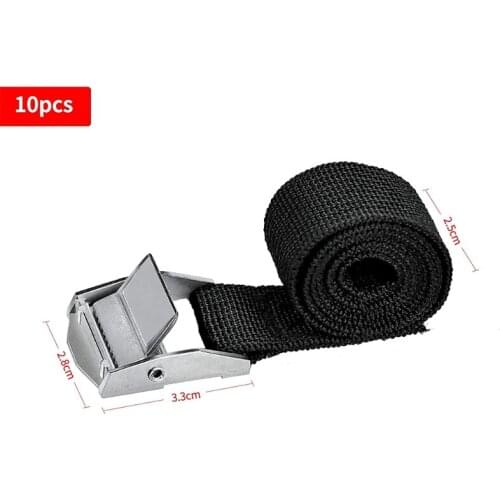 T8WF Black Lashing Straps Sturdy Fastening Straps with Clamping Lock Suitable for t.u.k. Cargo Motorcycle Parts