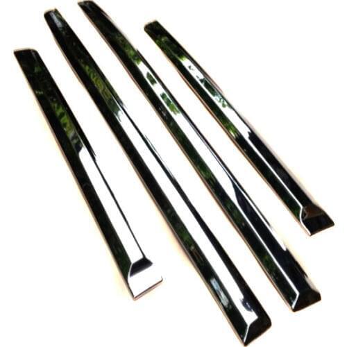 For Chevrolet Trax 2014 2015 2016 car styling cover ABS chrome Side Door Body trim stick Strip Molding Streamer lamp panel 4pcs