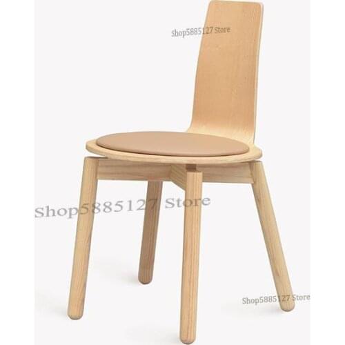 Customized Compass Chair Sinan Chair Original Designer Chair High-end Japanese Style Solid Wood Soft Dining Chair