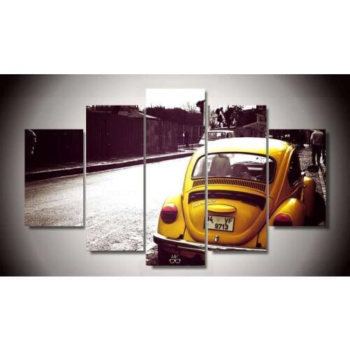 Canvas Painting Wall Art Unframed 5 Pieces/Set Beetle Car Painting Room Decoration Print Picture Canvas Free Shipping