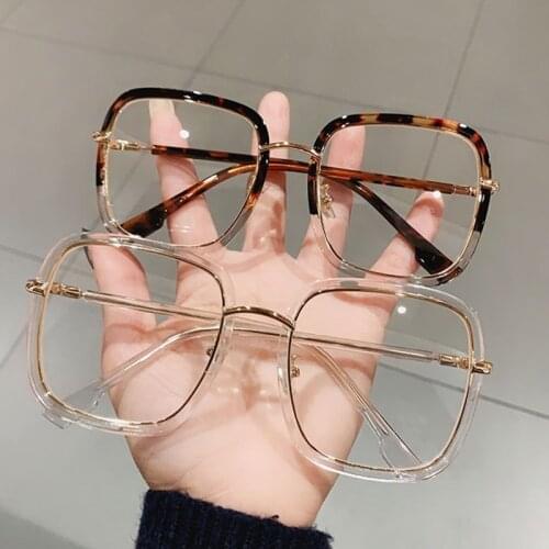Big Frame Square Anti-blue Light Glasses Frame Oversized Computer Eyewear Frame For Women&Men Square Optical Glasses Eyeglasses
