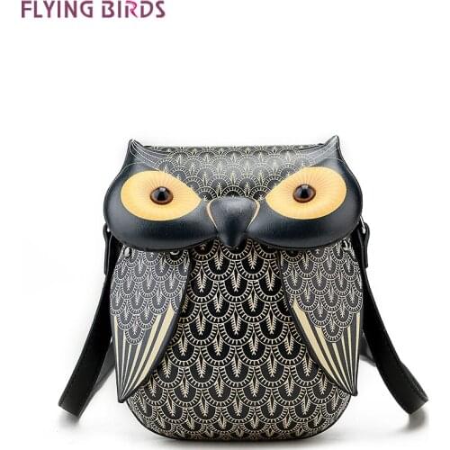 FLYING BIRDS Owl Famous Brand Bags Women Leather Handbags Shoulder Bolsas Top quality Mini Womens Messenger bags Designer Tote