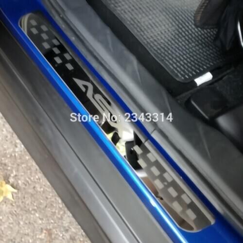 For Mitsubishi ASX 2013-2018 2019 2020 Accessories Stainless Door Sills Scuff Kick Plate Protectors Trim Guard Cover Car Styling
