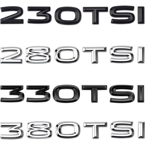 Trunk 230TSI 280TSI 330TSI 380TSI Logo Sticker For Volkswagen VW Golf Touareg Jetta Passat Vento CC Bora Beetle Polo Accessories