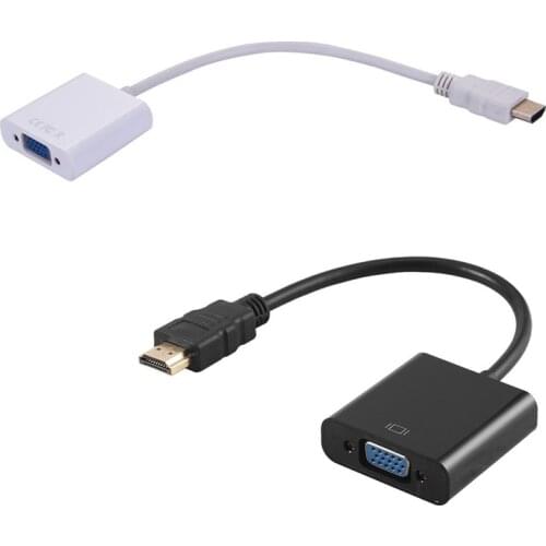 HDMI To VGA HDMI Male To VGA RGB Female Video Converter Adapter Male to Female Cable 1080P For PC Male-Female Adapter Converter