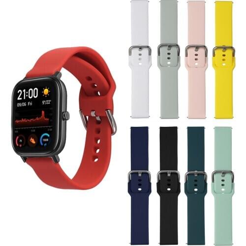 Watch Band for Amazfit GTS 2 Strap Silicone Replacement Wristband Bracelet for Xiaomi Huami Amazfit Bip/Bip S/GTR 42mm Band Belt