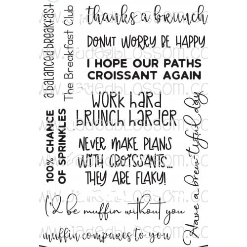 Common words stamp Clear Stamps for Scrapbooking Transparent Silicone Rubber DIY Photo Album Decor 93