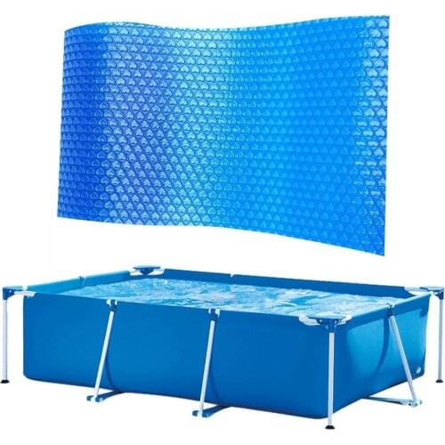 Solar Tarpaulin Rectangular Swimming Pool Protection Cover Heat Insulation Film for Indoor Outdoor Frame Pool 300x200/260x150cm