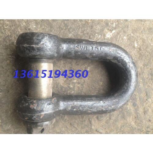 Type U standard shackle 25T lifting shackle 25 tons of black D heavy lifting shackle shackle