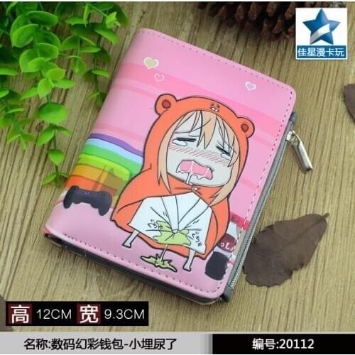Student Short Coin Purse Anime Himouto! Umaru-chan Doma Umaru Zero Change Wallet with Magnetic Button