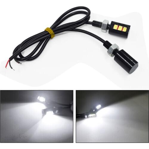 2pcs 12V LED 5630 SMD Screw Bolt Lamp Auto Motorcycle Tail Light Car Licence Plate Light Car Accessories Car-styling