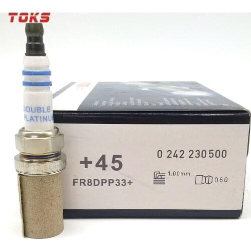 TOKS 4pcs 0242230500 FR8DPP33 Platinum Spark Plug For Mercedes-Benz Chrysler Kia Toyota FR8DPP33
