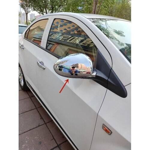 For Chevrolet AVEO 2011-2014 High-quality ABS Chrome Rearview mirror cover Anti-Rub protection Decoration Car styling