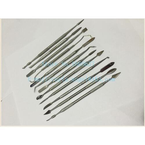 Good Quality 12-Piece Steel Double-Sided Wax Carvers Tool Set Carving Knife Clay Pottery Sculpture Jewelry Making Tools