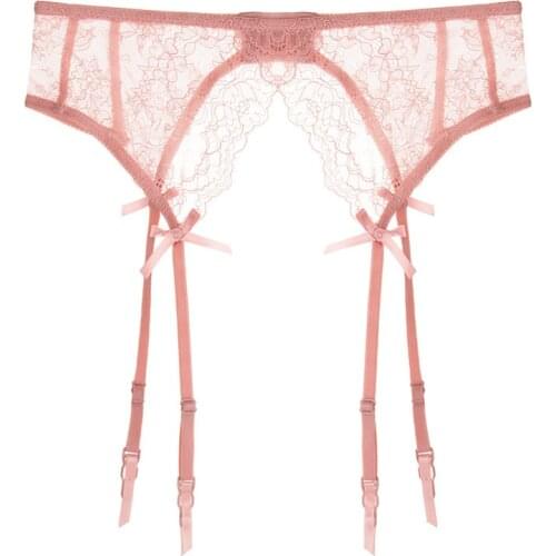 Wasteheart Fashion New Pink Red Stocking Garters Lace Embroidery S M L Ultrathin Sexy Women Stocking Suspender Belt Temptation