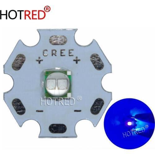 1PCS Epileds 5050 XML 5W UV Purple 395NM - 400NM Led Emitter Lamp Light 3.4-3.8V 1200mA On 12MM14MM 16MM 20MM PCB Board