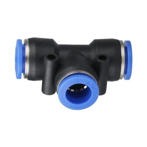 10PCS PE-8, Pneumatic fittings 8mm tee fitting , push in quick joint connector PE5/16 free shipping