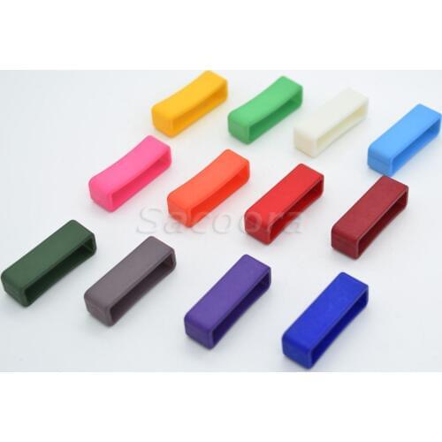 10pcs/lot 1" Colorful Belt Loop Keeper Webbing Size 26mm for Dog Collar Harness Backpack Straps 12 Colors