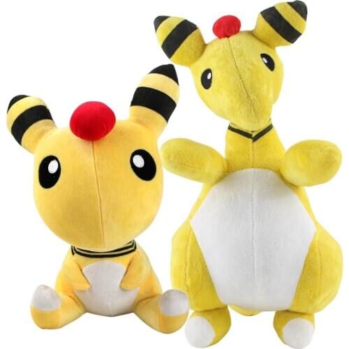 30-32cm Ampharos Plush Toys Cute Cartoon Stuffed Dolls Gift for Children