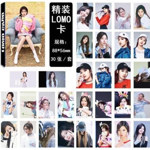30pcs/set Kpop Twice Sana Single photocard set new album HD good quality fashion TWICE Kpop photo card for fans collection