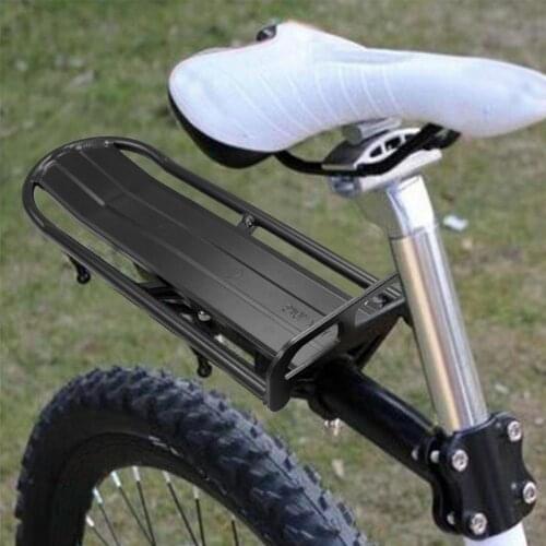 Bicycle Luggage Carrier Cargo Rear Rack Shelf Cycling Bag Stand Holder Trunk Mountain Bike Flat Telescopic Carrier Rack
