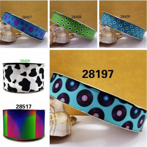 Free shipping 50 yard cartoon printed grosgrain ribbon 28517