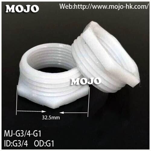 Free shipping! MJ-G3/4xG1'' PE material plastic outer screw change to inter screw G3/4 to G1'' (100pcs/lots)