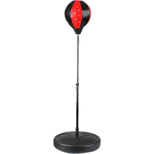 Punching Bag Kids Boxing Set Kids Boxing Gloves Standing Base Adjustable Stand + Hand Pump for Kid Ages 3 - 14 Years Old