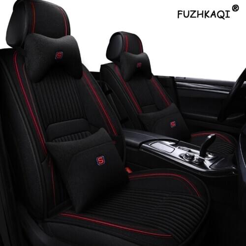 FUZHKAQI Car seat covers For toyota prado 120 camry 40 land cruiser 100 fortuner rav4 2018 corolla 2005 aygo alphard car protect