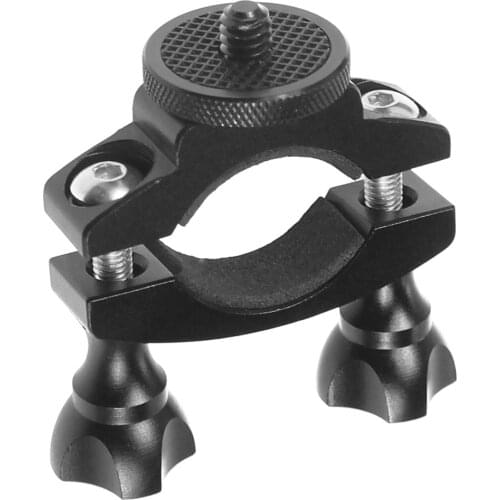 Bike Motorcycle Handlebar Seatpost Pole Holder Anti-loose Tube Clamp 1/4" for Gopro 9 8 Max Insta360 ONE R for Osmo Action