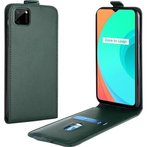 Flip Up and Down Leather Case for Realme C11 2020 Case RMX2185 RMX2020 Vertical Cover for Realme C11 c11 2020 Case Phone Bag